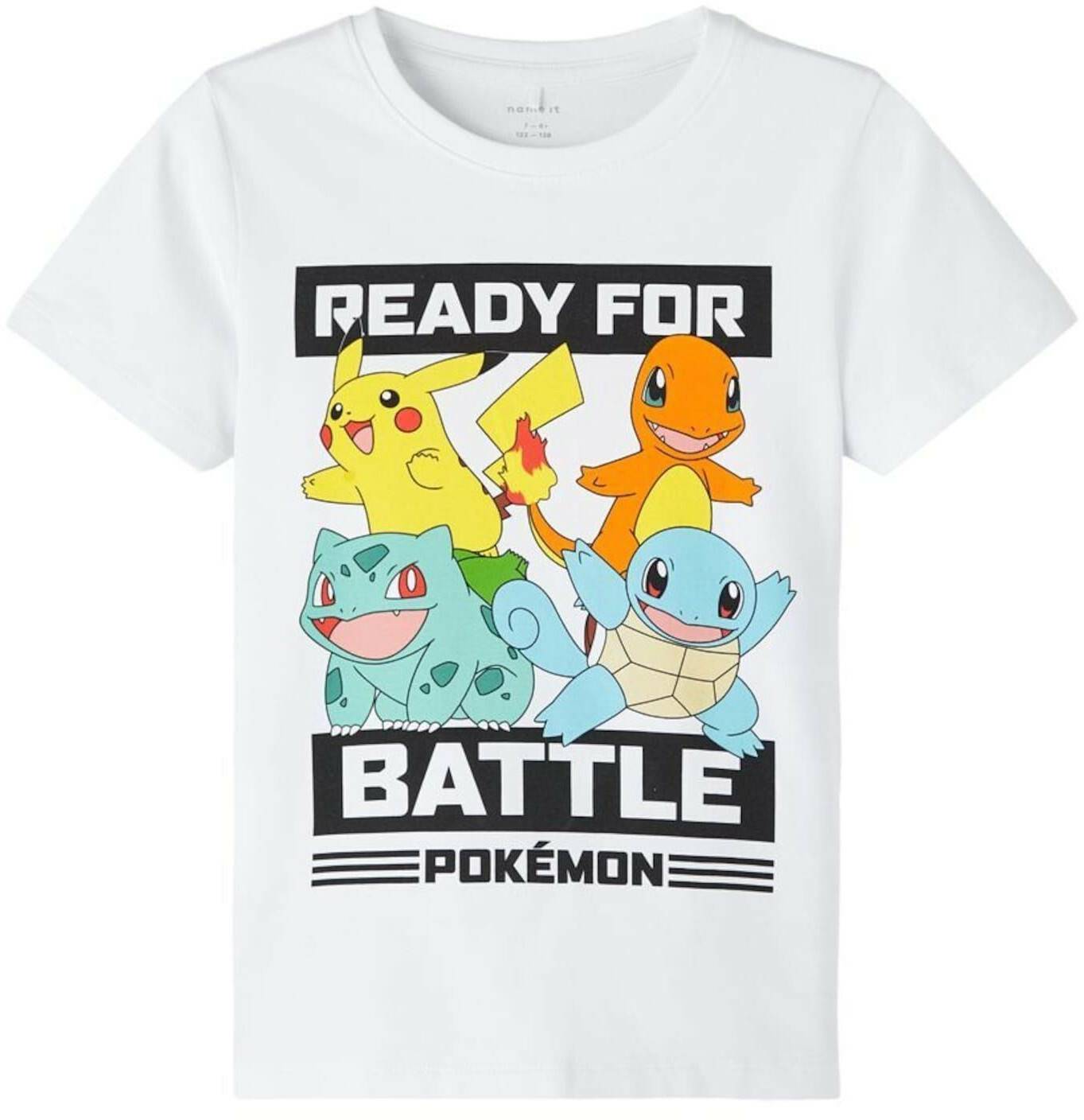 Kindershirts Name It NKMSTIIG POKEMON SS TOP BOX SKY (13224654) bright white