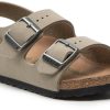 Birkenstock Milano Kids Vegan Birko-Flor Nubuck Birkenstock Milano Kids Vegan Birko-Flor Nubuck(schmal) faded khaki